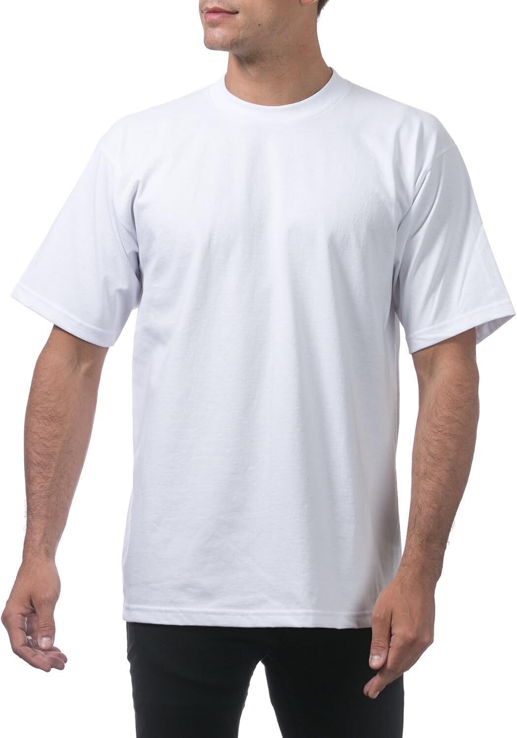 Men's Heavyweight Cotton Short Sleeve Crew Neck T-Shirt