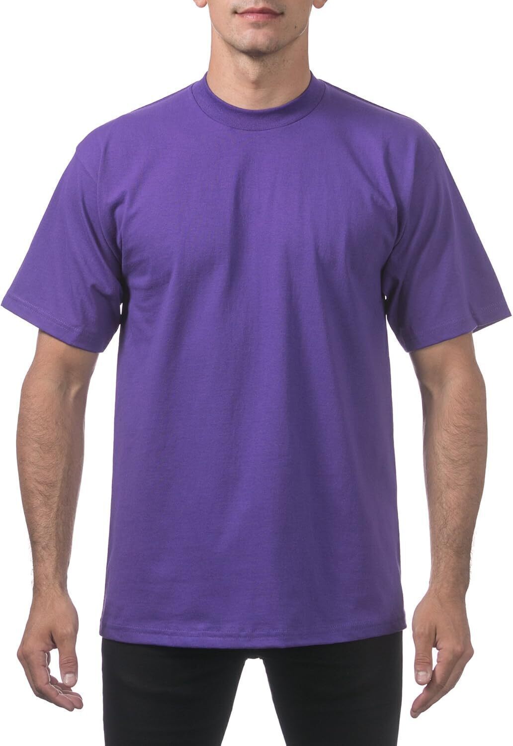Men's Heavyweight Cotton Short Sleeve Crew Neck T-Shirt