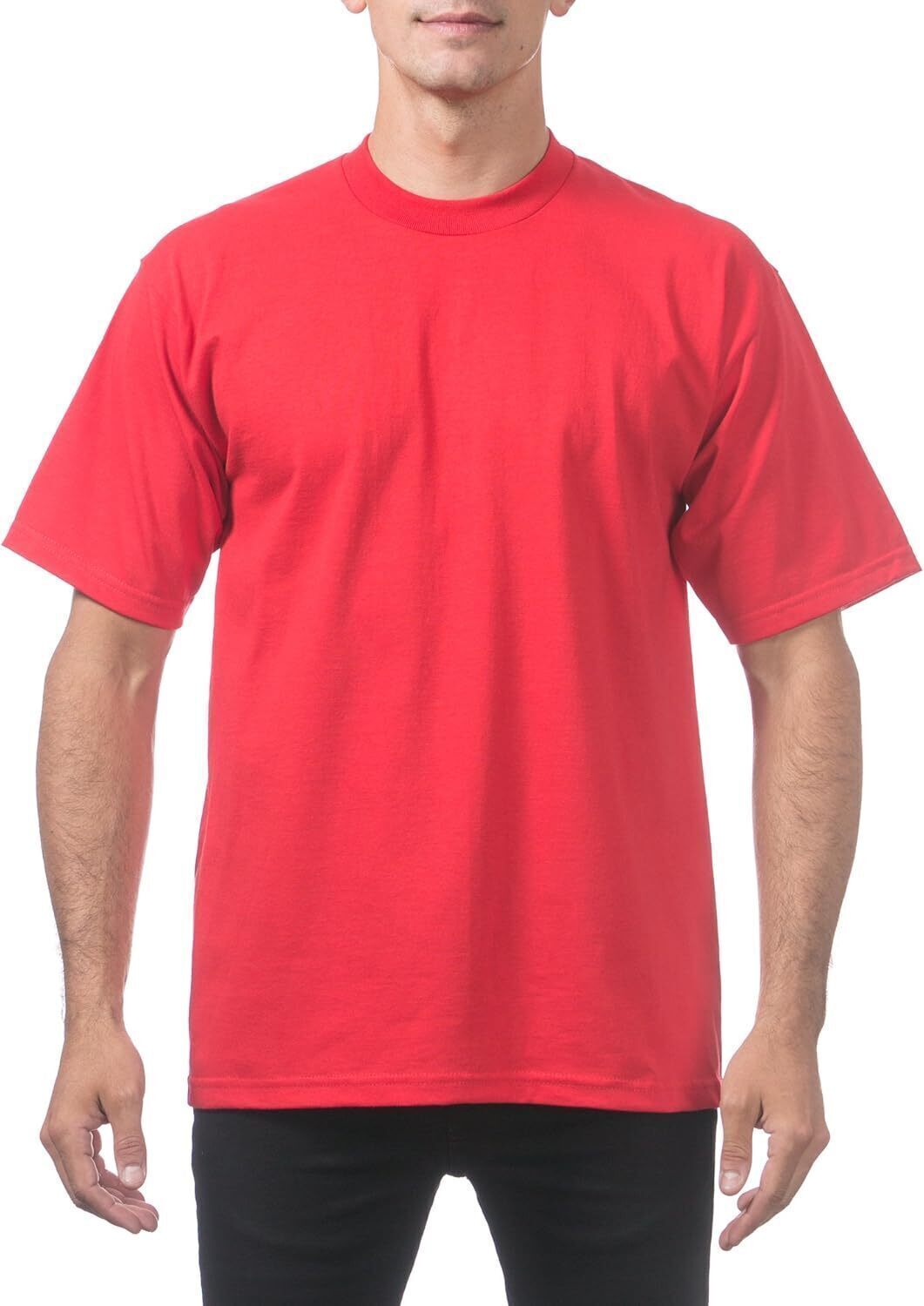 Men's Heavyweight Cotton Short Sleeve Crew Neck T-Shirt